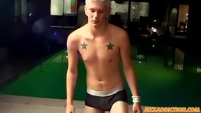 Big dick twinks hardcore spitroast bareback threesome fuck
