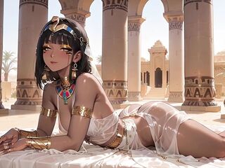 Cleopatra and Caesar Sex Games in a Historical Ai Parody