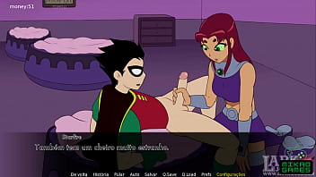 Teen titans ep 3 Agora sim venci a Luta e outra Punheta de Starfire