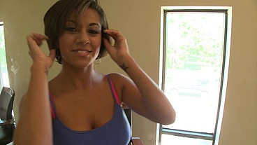 Lying back and spreading her legs, she juices his rod with her hot wet poon, then welcomes...