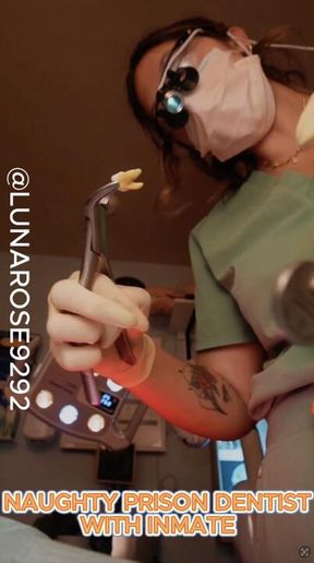 NAUGHTY PRISON DENTIST WITH INMATE! POV🧤🍆💦🦷🪥