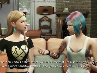Rachel Screw Chloe On The Bed - sims 4 - CG Comics