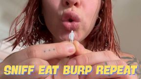 GIANT SNIFFS ME AND THEN BURPS ME OUT AGAIN
