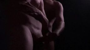 i was filming myself jerking off alone in a mixed bathhouse when a cute twink came and gave a helping hand