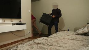 pedi comida pelo aplicativo e dei gostoso pro branquinho roludo