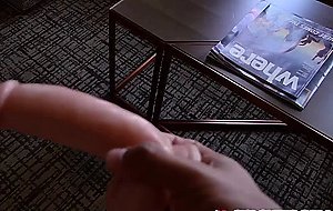 Sexy babe Jaycee Starr sucks her stepbrothers hard cock