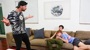 Nicholas Ryder and Dakota Lovell in a freeuse threesome