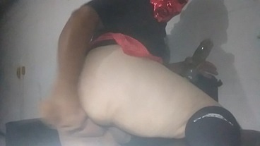 Lady boy of big ass want two cock in the ass!