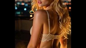 AI generated - Stephanie &amp_ Friends: Rooftop Dance in NYC