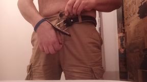 Hairy Guy Peeing in Toilet