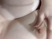 Sucking on my NIPPLE BIG TITS