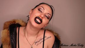Kick your balls for my perfect lips