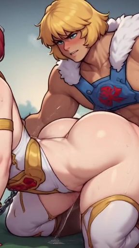 Cartoon He-Man, Full movie, Hentai, artificial intelligence, masters of the Universe, uncensored, Tella   Clip 1