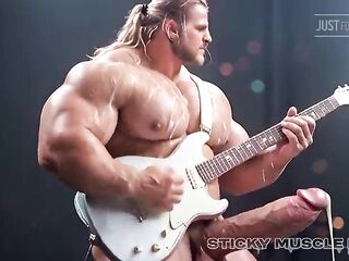 Sticky Muscle Studs Day 16 Preview, AI-Generated Muscle Boyz, Large Jocks, Large Cum Loads