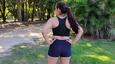 Polícia chegou bem na hora que a coroa tava mamando um novinho em parque público no interior de São Paulo