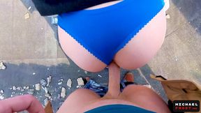 outdoor public sex on the roof of a high-rise building - pov by mihanika69 and michaelfrost