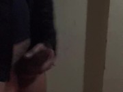 PISSING & JERKING OFF in the Block of Flats