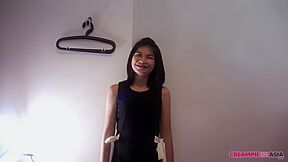 Tiny Thai Asian Girl With Small Tits Fucked In The Hotel Room - Amateur Vid With Cumshot