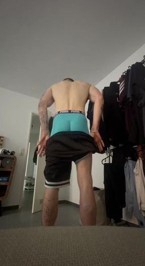 Cock stroking amateur