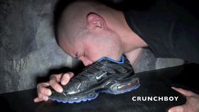 Two sexy scaly  lads fucking in sneakers in backroom