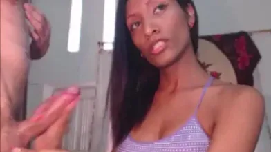 She Has A Fat White Dick In Her Mouth And Anus