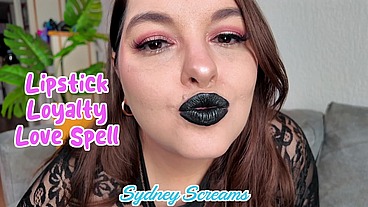 Lipstick Loyalty Love Spell - Your Lipstick Goddess Sydney Screams Casts a Powerful Spell to Further Ensnare Your Mind - POV Kissing, Black Lipstick, Witchcraf