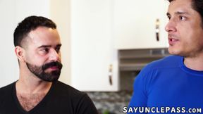 Rocky Vallarta and Edward Terrant give their stepsons a hot break