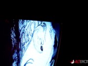Tattooed slut Mallory Maneater takes on two dicks