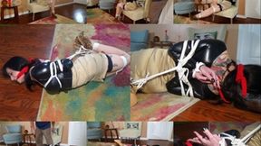 Home alone helplessly bound in an insidious reverse prayer hogtie (MP4 SD 3500kbps)