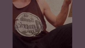 damn hot cute guy rides on a giant bottle and comes without using his hands