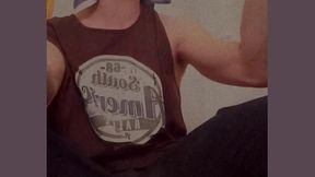 damn hot cute guy rides on a giant bottle and comes without using his hands