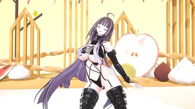 Thicc VTuber Dances KPop | Nude MMD