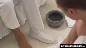 BoyMissionary.com - Pretty twink enjoys riding his Mormon elder's