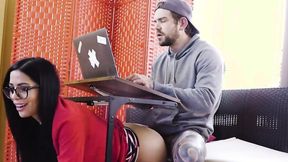 ”Latin Stepmum Ravaged In The Booty During Home Office”