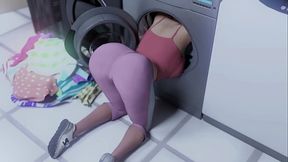 Heart Problems 13 By Xenorav - OMG His Big Ass Stepmom looks so HOT while doing Laundry! He Seduces and Kisses Hot Big Ass Mature Woman