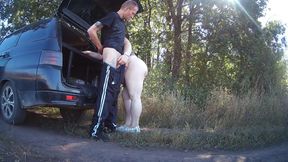 in the park, I fuck my mother-in-law in her pussy doggy style, then in her mouth and cum twice in a minute