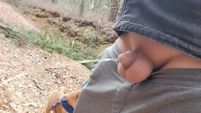 Small Cock in Car to Piss Outside Plus My Ass and Balls