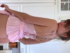 Curly Blonde Teen Records Solo Dildo Masturbation More at