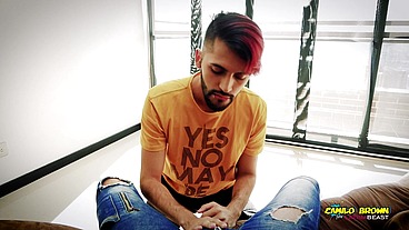 Camilo Brown Sucking Your Cock Deepthroat And Drinking Your Cum Load POV