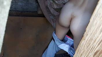 I spy on my stepsister masturbating in the barn - Lesbian Illusion Girls