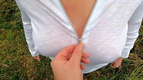 Using Her Tits for Fun - She Will Be in Pain