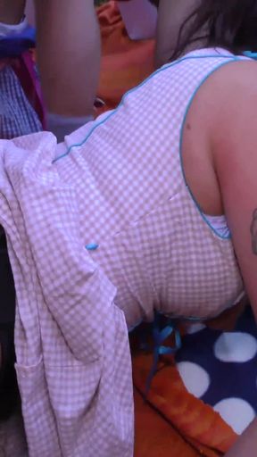 Outdoor oktoberfest lederhosen orgy