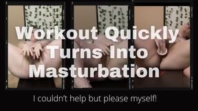 Workout Quickly Turns Into Masturbation