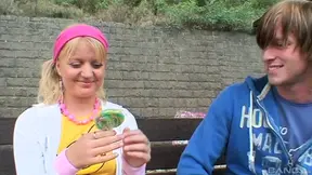 Excited Teen Gets Her Tight Pussy Rammed Hard Publicly