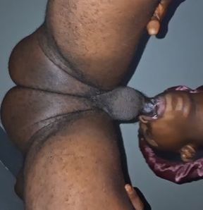 I deep throated him into he cum in my mouth(EXTREMELY SLOPPY)