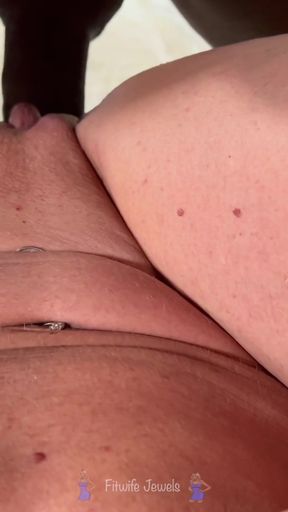 Hotwife's BBC Hotel Date: Hallway BJ, Cock Comparison Humiliation &amp; Creampie - Cuckold POV   Clip 2