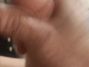 Cum cum cum from my soft to hard dick