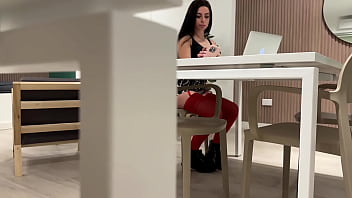 College Student Studying In Library Agrees To Come Home