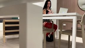 College Student Studying In Library Agrees To Come Home