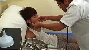 Doctor Dominates Innocent Asian Twink in Steamy Bareback Encounter – 18+ Medical Play